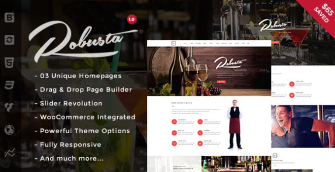 Robusta - Restaurant & Cafe WordPress Theme