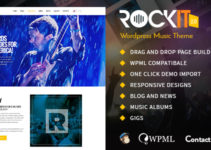 Rockit 2.0 Music Band WordPress Theme