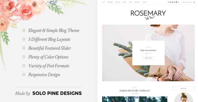 Rosemary - A Responsive WordPress Blog Theme