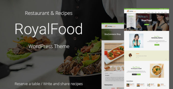 Royal Food - Restaurant and Recipe WordPress Theme