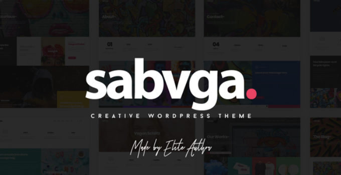 Sabvga - Modern & Creative Portfolio Theme