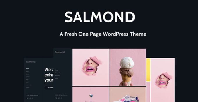 Salmond - A Fresh One Page WordPress Theme
