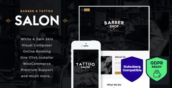 Salon | Barbershop & Tattoo Studio WordPress Theme