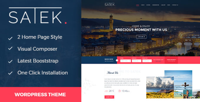 Satek : Resort and Hotel WordPress Theme
