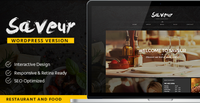 Saveur - Food & Restaurant WordPress