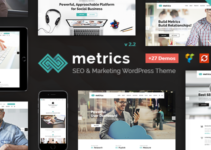 SEO Metrics - SEO, Digital Marketing, Social Media WordPress Theme