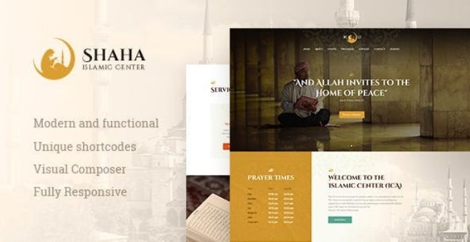 Shaha | Islamic Centre WordPress Theme + RTL