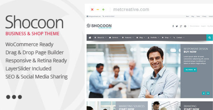 Shocoon - Responsive Business & Shop WP Theme