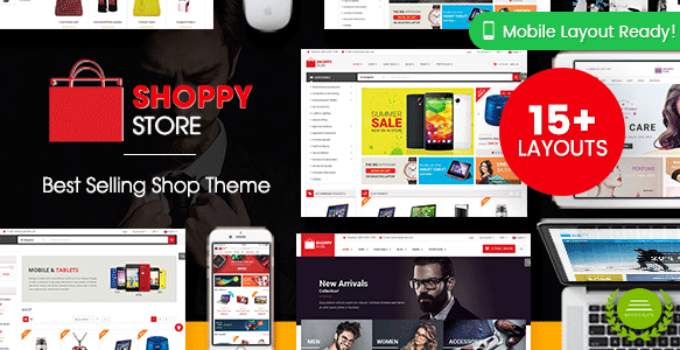 ShoppyStore - Multipurpose Responsive WooCommerce WordPress Theme (15+ Homepages & 3 Mobile Layouts)