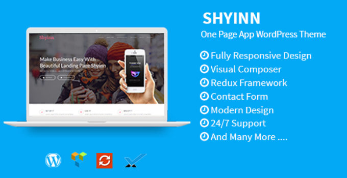 Shyinn - One Page App WordPress Theme