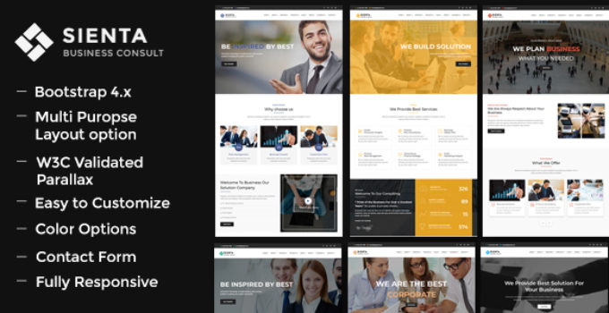 Sienta - Business Consulting and Corporate WP Theme
