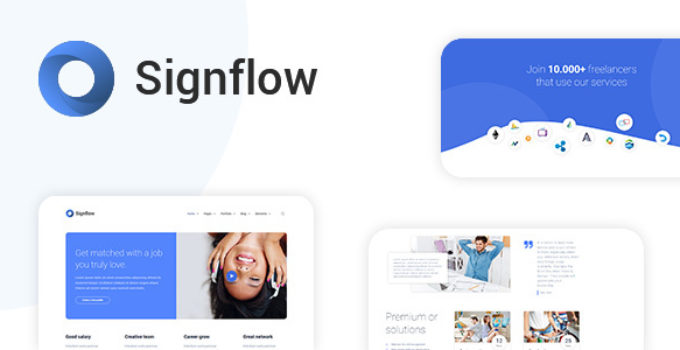 Signflow - Tech & Startup Ultra Modern Theme