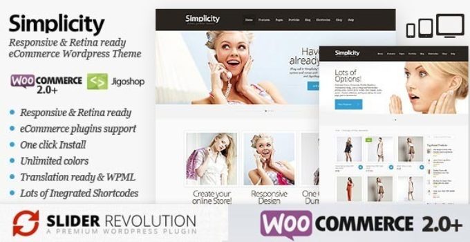 Simplicity - eCommerce Responsive WordPress Theme