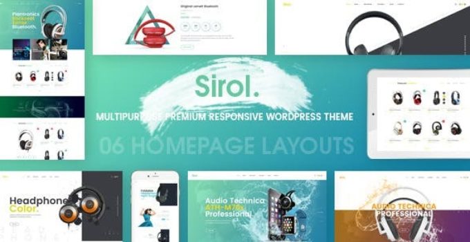 Sirol - Headphone Digital Accessories WordPress Theme