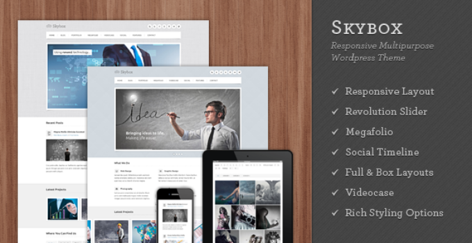 Skybox - Responsive Multipurpose WordPress Theme