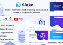 Slake - Isometric Web Hosting, Domain and WHMCS WordPress Theme