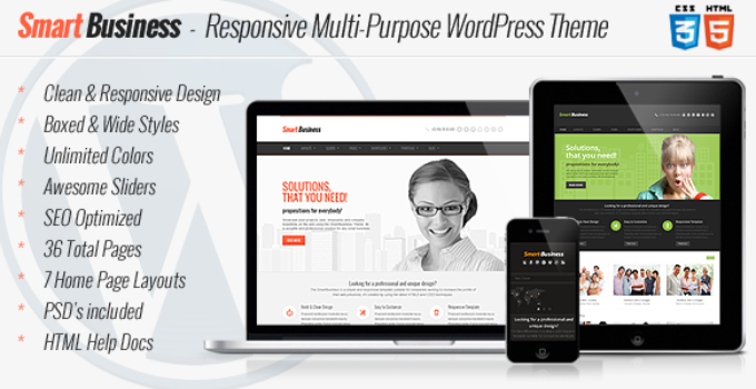 SmartBusiness - Responsive Multi-Purpose WordPress