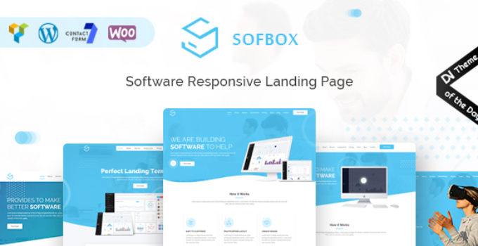 Sofbox - WordPress Software Landing Page