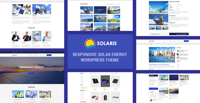 Solaris - Solar Environmental Energy WordPress Theme