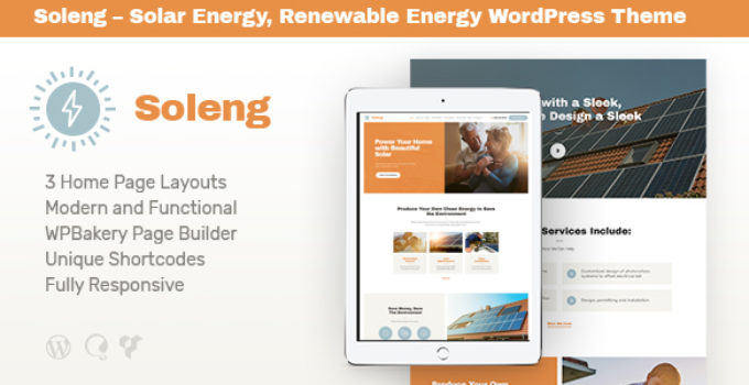 Soleng | A Solar Energy Company WordPress Theme
