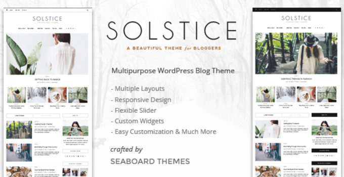 Solstice - Personal & Magazine WordPress Blog Theme