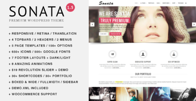 Sonata - Elegant Multi-purpose WordPress Theme