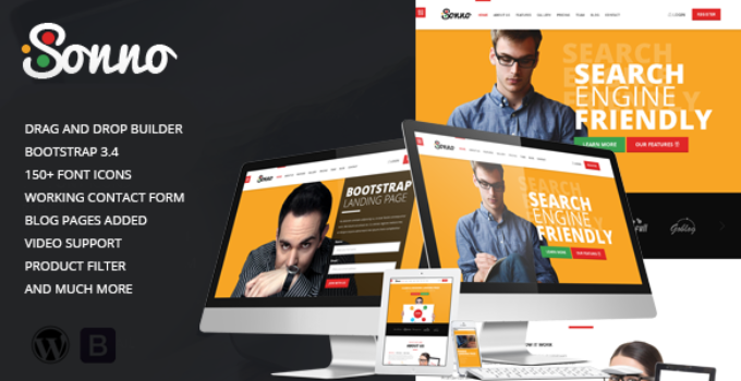 Sonno - Startup Marketing Landing Page WP Theme