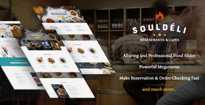 Souldeli - Exquisite Restaurant & Cafe WordPress Theme