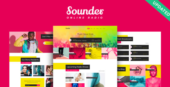 Sounder | Online Radio WordPress Theme