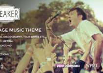 Speaker - One Page Music Wordpress Theme