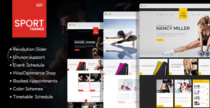 Sport Trainer - Boxing, Yoga and Crossfit Trainer WordPress Theme