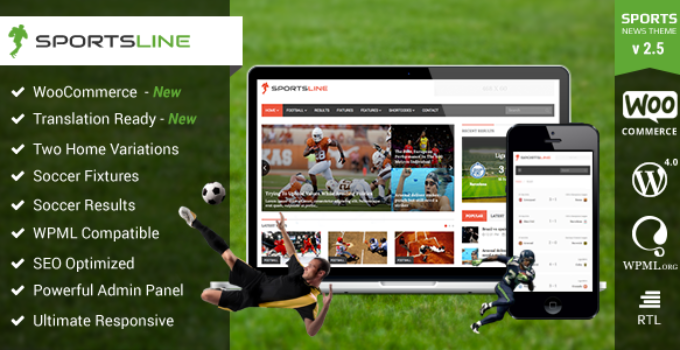 Sports News & Magazine WordPress Theme | Sportsline