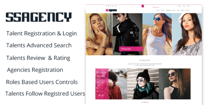 Ssagency - Fashion & Modeling World WordPress Theme