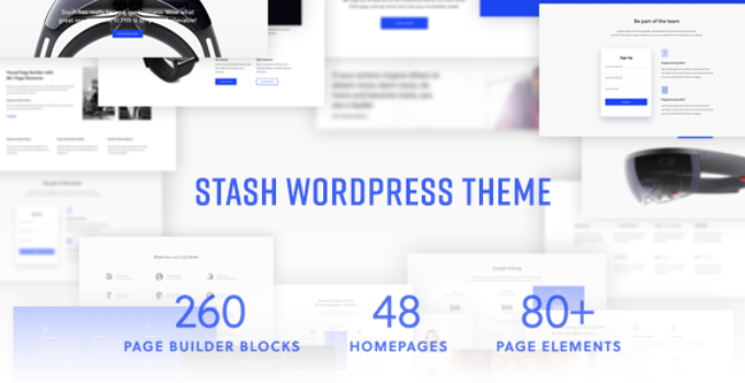 Stash - Multi-Purpose WordPress Theme with Visual Composer Block Builder