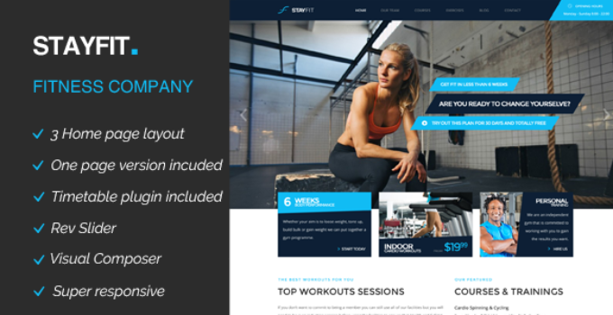 Stayfit | Sports, Health, Gym & Fitness WP Theme