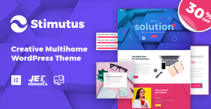 Stimutus - Creative Multihome Elementor Based WordPress Theme