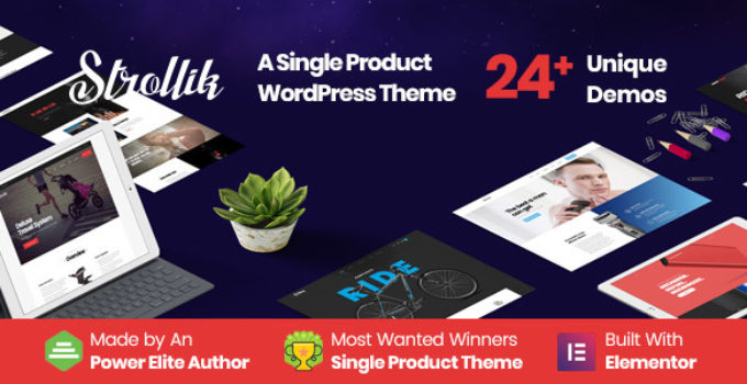 Strollik - Single Product WooCommerce WordPress Theme