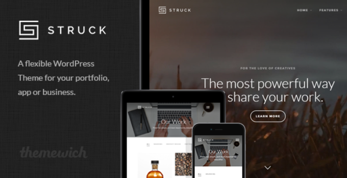 Struck - A Responsive Creative WordPress Theme