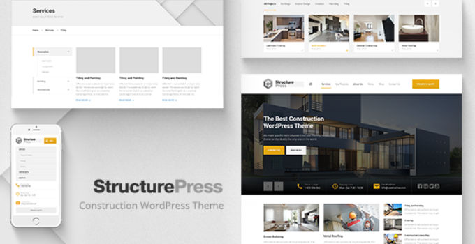 StructurePress - Construction and Architecture WordPress Theme