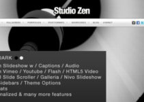 Studio Zen Fullscreen Portfolio WordPress Theme