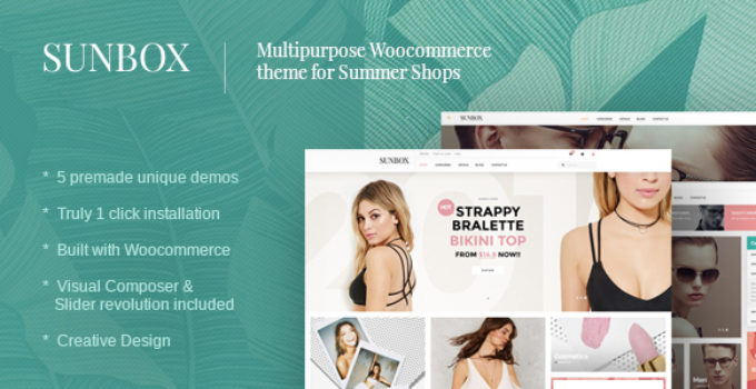 Sunbox Summershop Multipurpose WooCommerce WordPress Theme