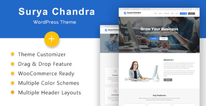 Surya Chandra - Responsive Multi-Purpose WordPress Theme