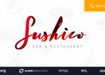 Sushico - Sushi and Asian Food Restaurant WordPress Theme