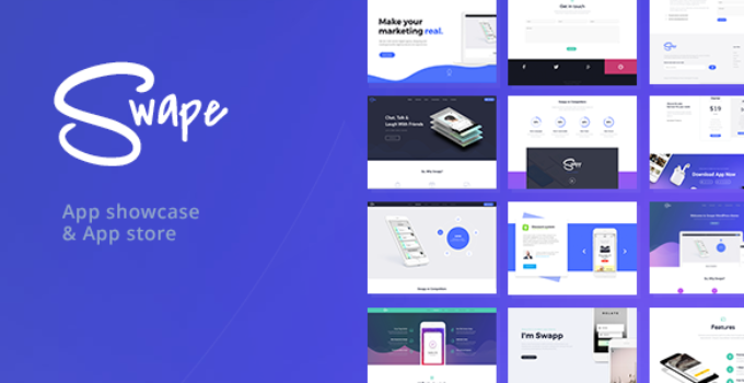 Swape - App Showcase & App Store WordPress Theme