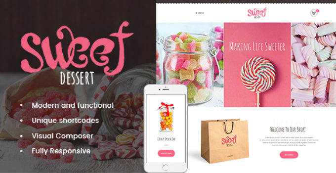 Sweet Dessert | Sweet Shop & Cafe WordPress Theme