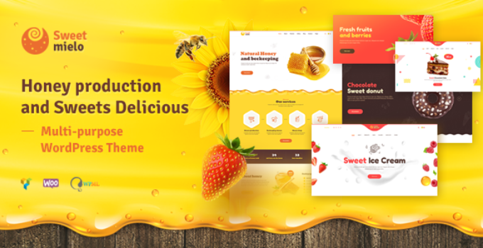 Sweet Mielo - Honey Production, Beekeeping and Sweets Delicious WordPress Theme