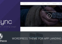 Sync - WordPress App Landing Page