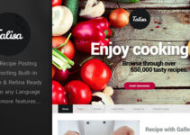 Talisa - Food Recipes WordPress Theme