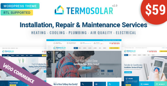 Termosolar - Maintenance Services WordPress Theme