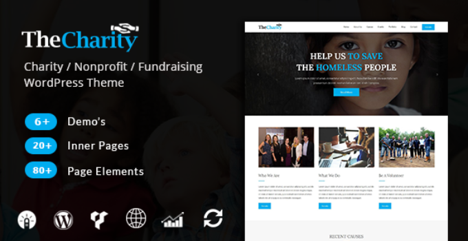 The Charity - Charity / Nonprofit / Fundraising WordPress Theme
